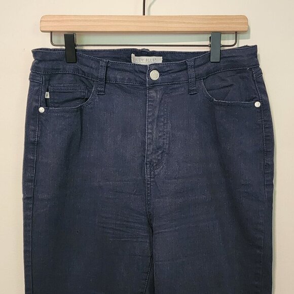 Judy Blue super flare jeans size 11/ 30 Raw hems bell bottom - Picture 4 of 16